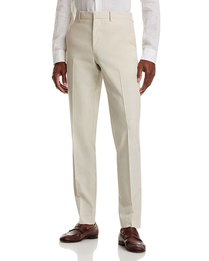 

Брюки костюмные Mayer Mélange Slim Fit с мягким кроем Theory, серый