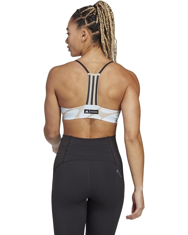 

Бюстгальтер Adidas Marimekko Aeroimpact Light-Support Bra, цвет Ice Blue/Light Brown