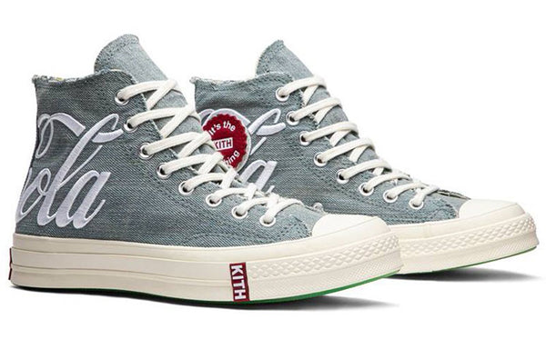Кроссовки kith x coca-cola x chuck 70 hi 'friends & family' Converse, серый — фото 3