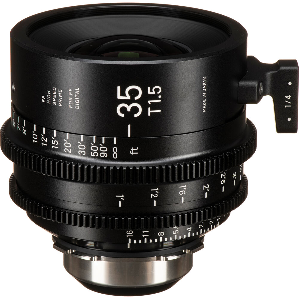 

Высокоскоростной кинообъектив Sigma 35mm T1.5 FF с технологией /i (крепление PL, ножки)
