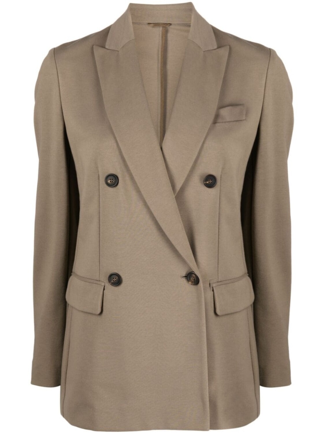 

Brunello Cucinelli двубортный блейзер, коричневый
