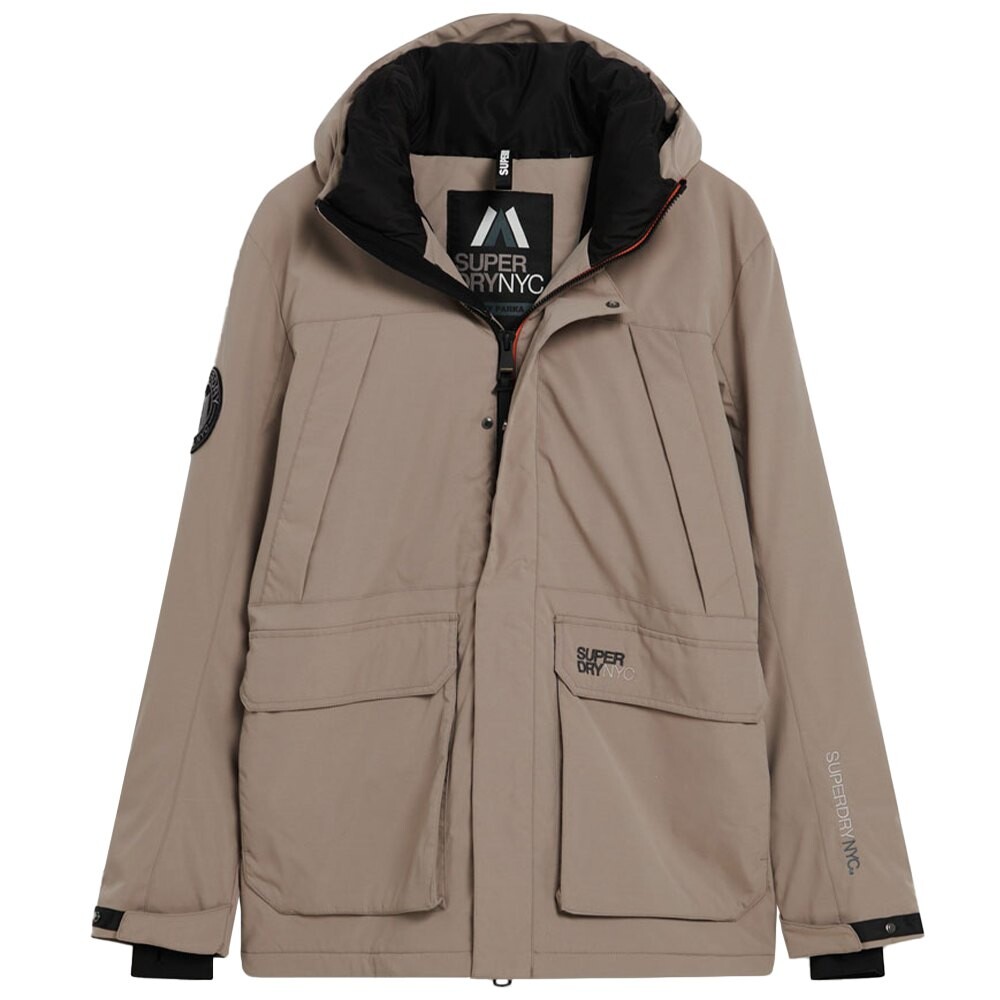 

Парка Superdry City Hooded Wind, бежевый