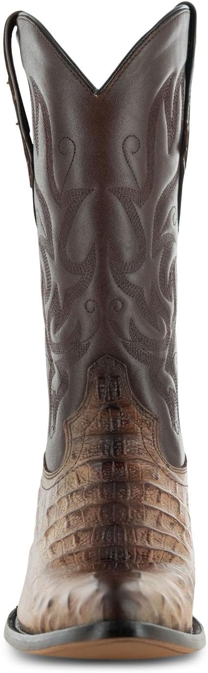 Мужские ковбойские сапоги Soto Boots с принтом на хвосте аллигатора, экзотический принт, западные сапоги для мужчин H7006, Orix — фото 4