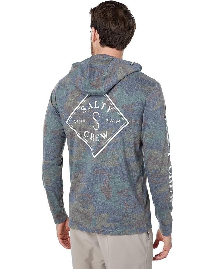 

Футболка Salty Crew Tippet Pocket Hood Tech Tee, цвет Camo