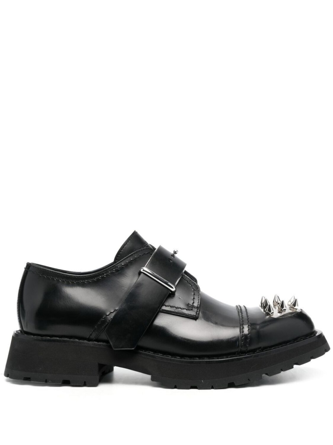 

Alexander McQueen туфли монки с заклепками, черный