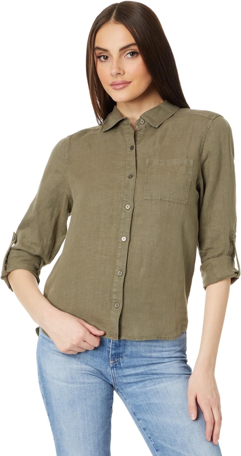 

Рубашка Michael Stars Spencer Pocket Long Sleeve Button Down, цвет Camo