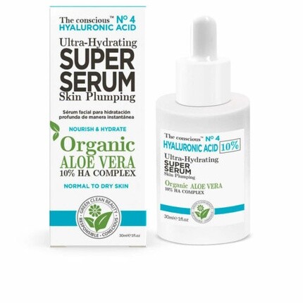 

Super Serum Aloe Vera Hyaluronic Acid Глубоко эффективная сыворотка для лица, The Conscious