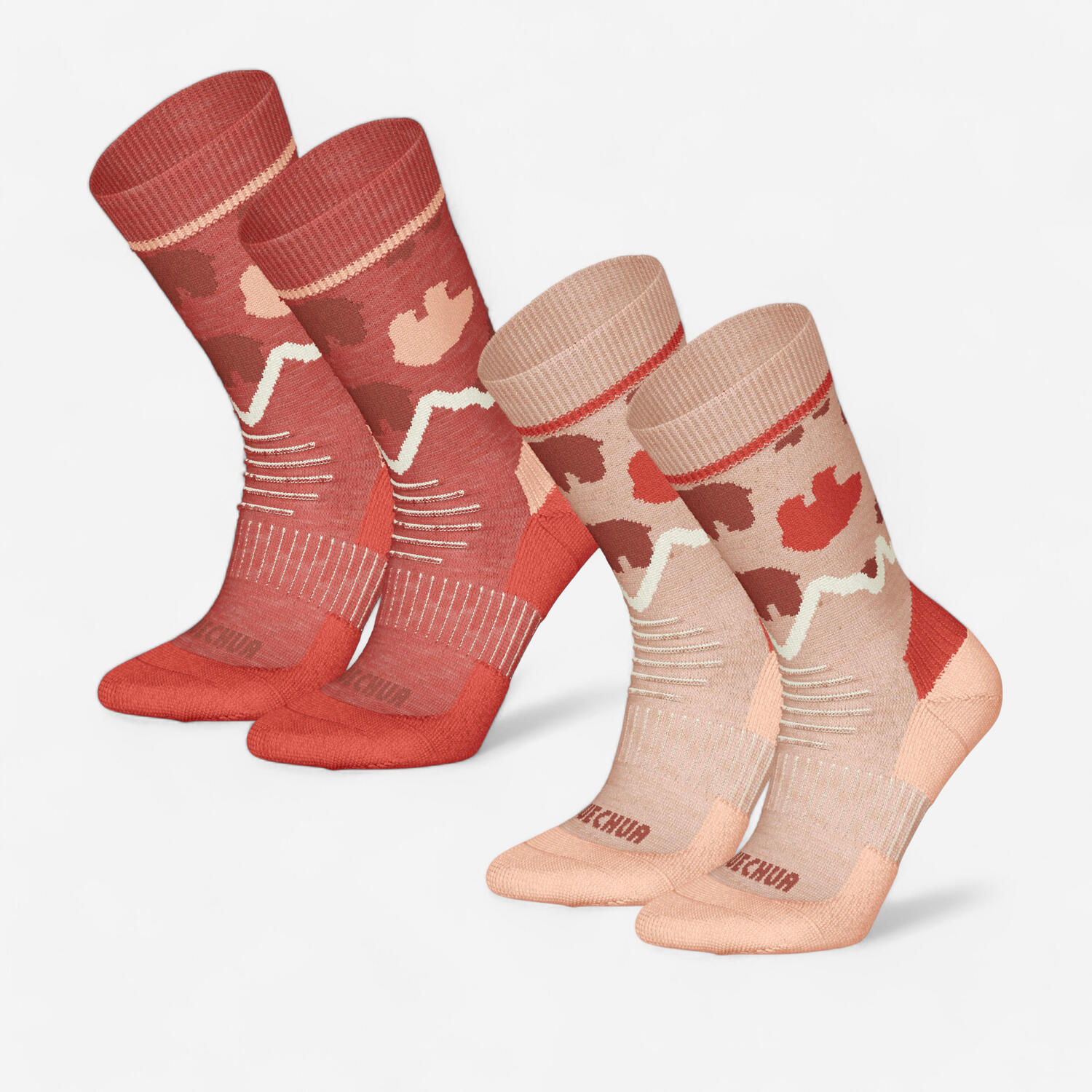 

Молодёжные треккинговые носки Quechua SH100, средняя высота, 2 пары