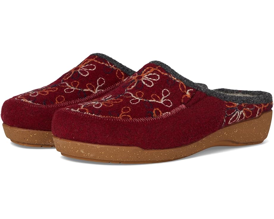 

Шлепанцы Taos Footwear Woolflower, цвет Cranberry