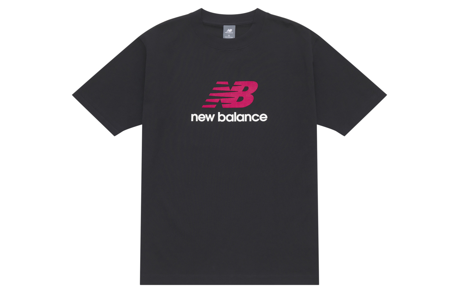 

Футболка с принтом логотипа New Balance, черный