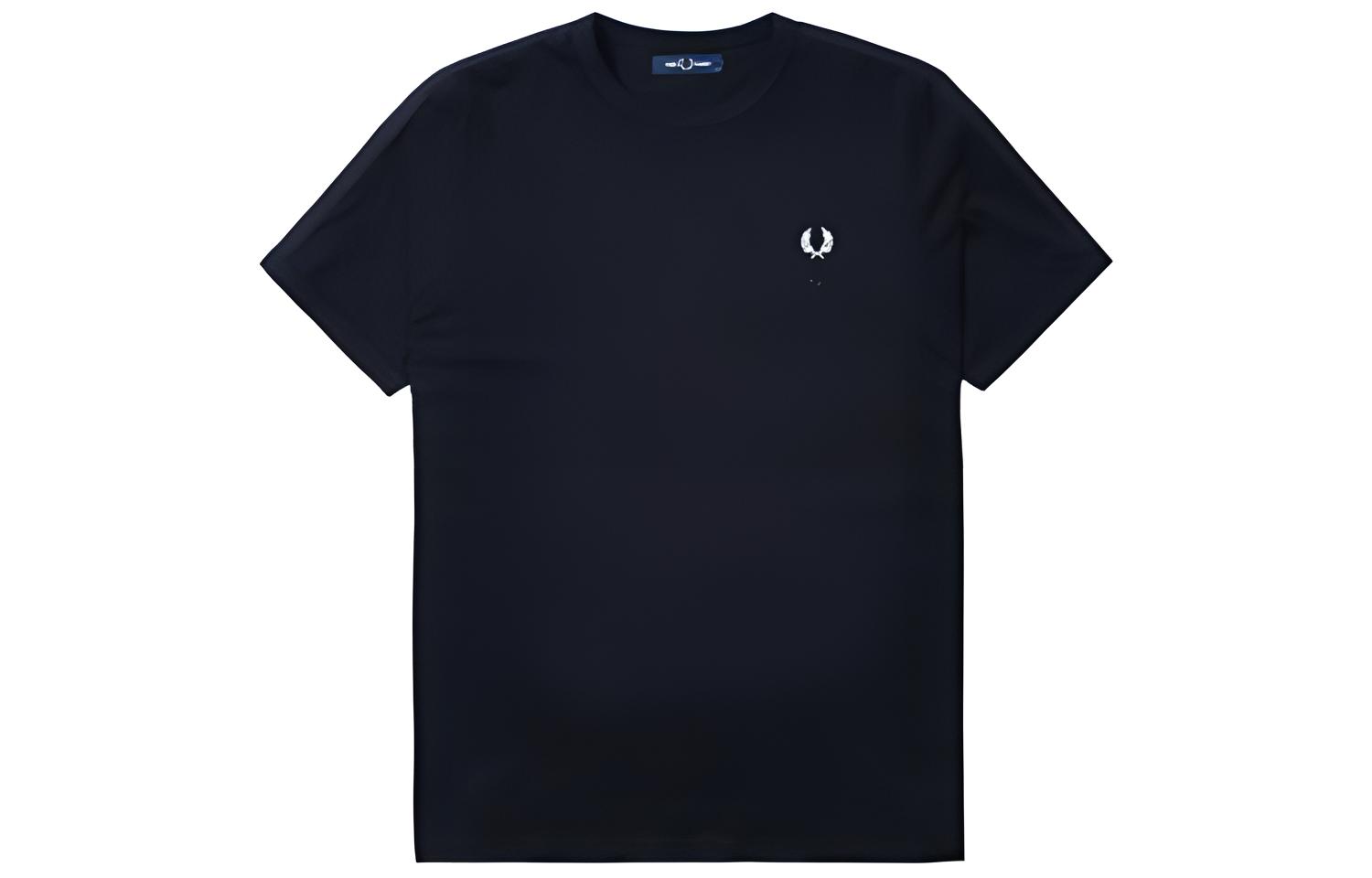 

Футболка мужская с коротким рукавом, приталенная, прямая, с круглым вырезом FRED PERRY, черный