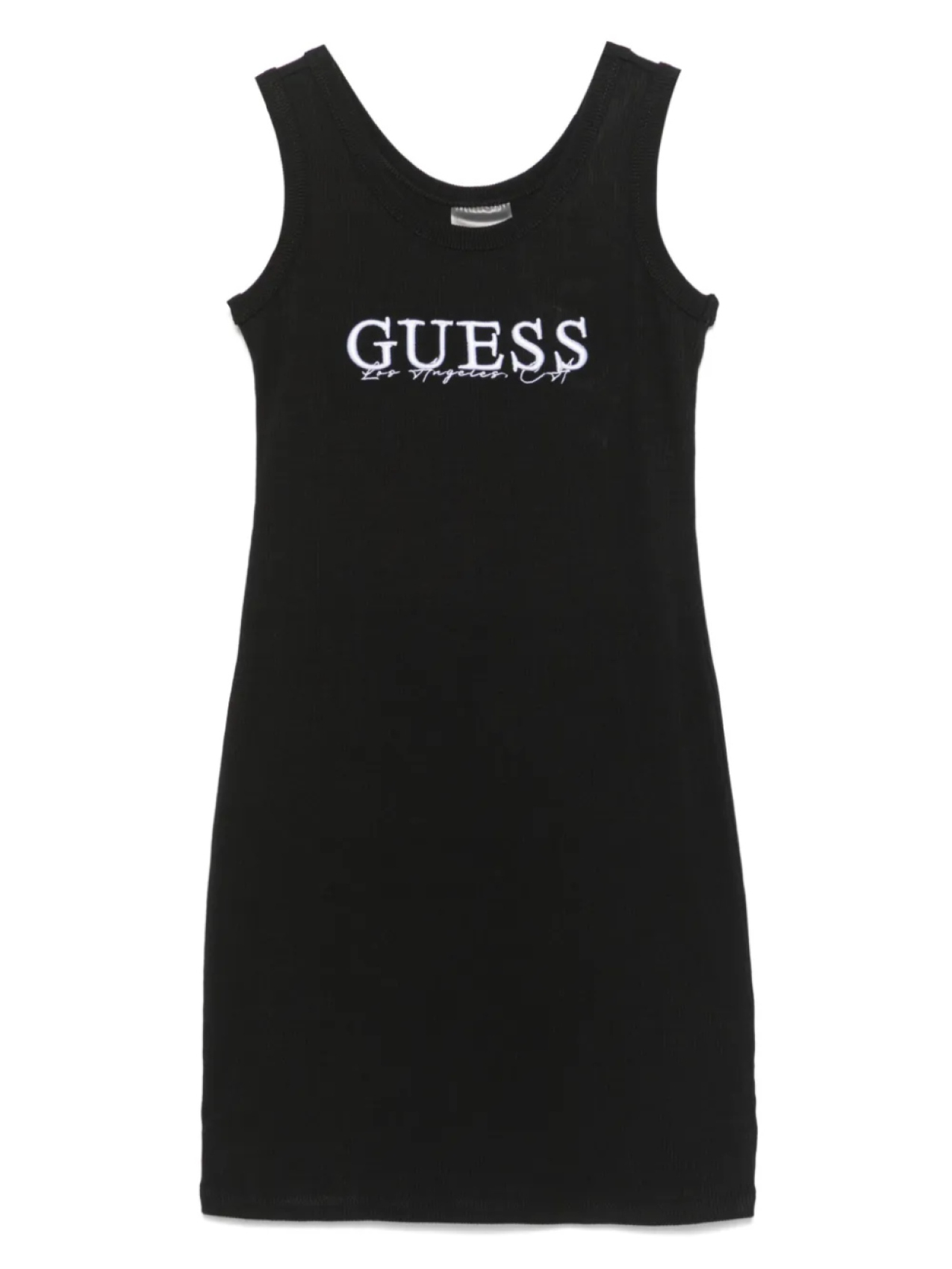 

Платье с вышитым логотипом guess kids, черный