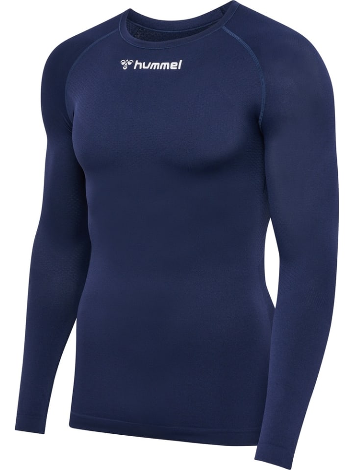 

Футболка "Hmlbl Comfort 2.0 Tee L/S" синего цвета Hummel