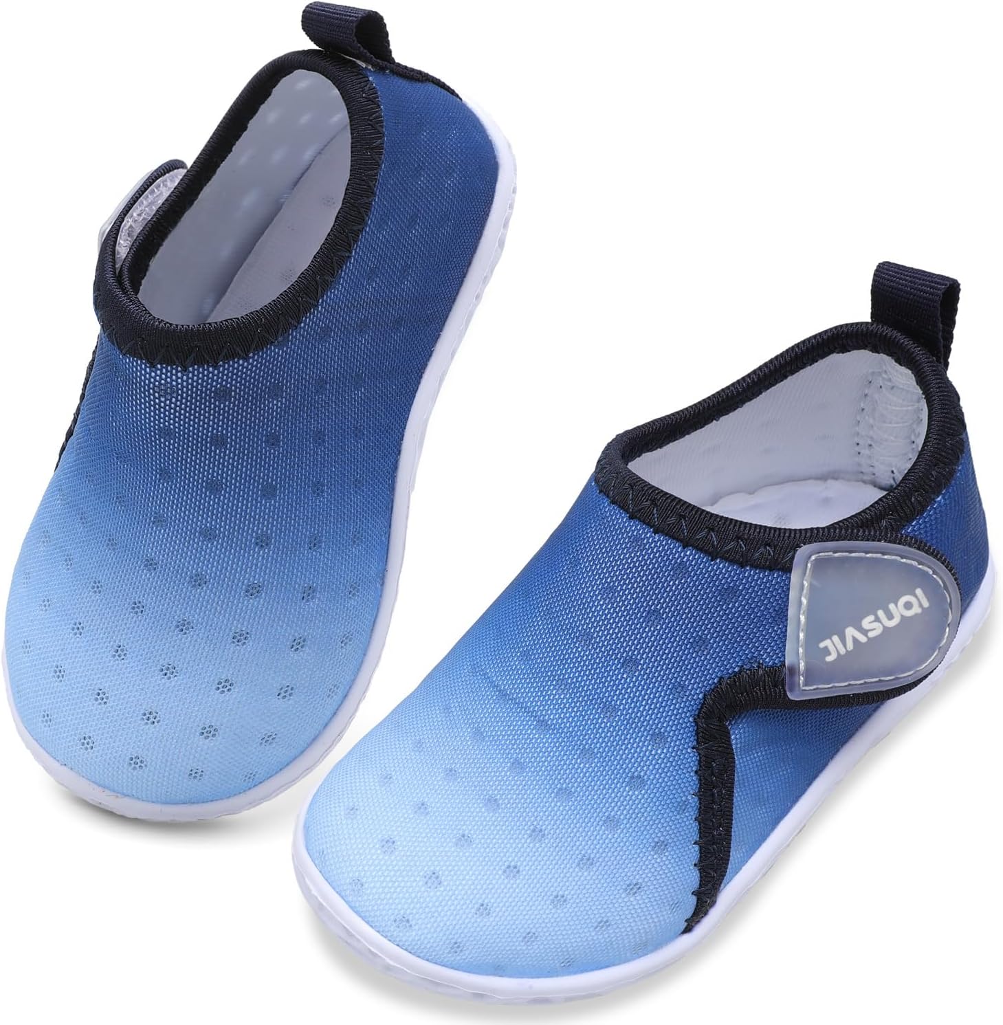 

Детские обувь для плавания JIASUQI для мальчиков и девочек, для бассейна, пляжа, прогулок, спортивные сандалии и кроссовки, синий