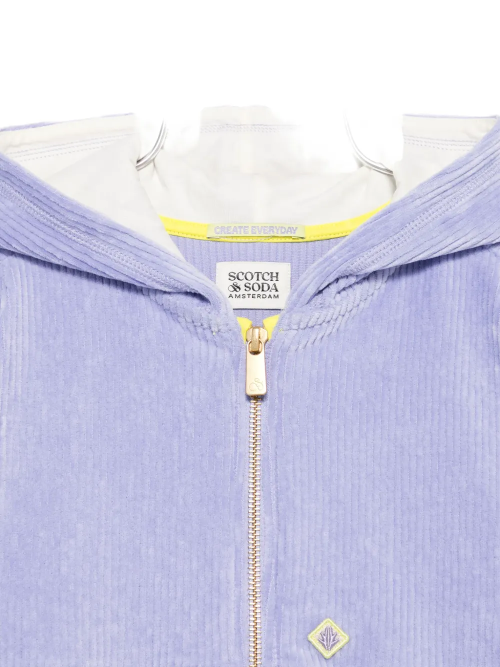 Вельветовая худи на молнии Scotch & Soda Kids, фиолетовый — фото 3