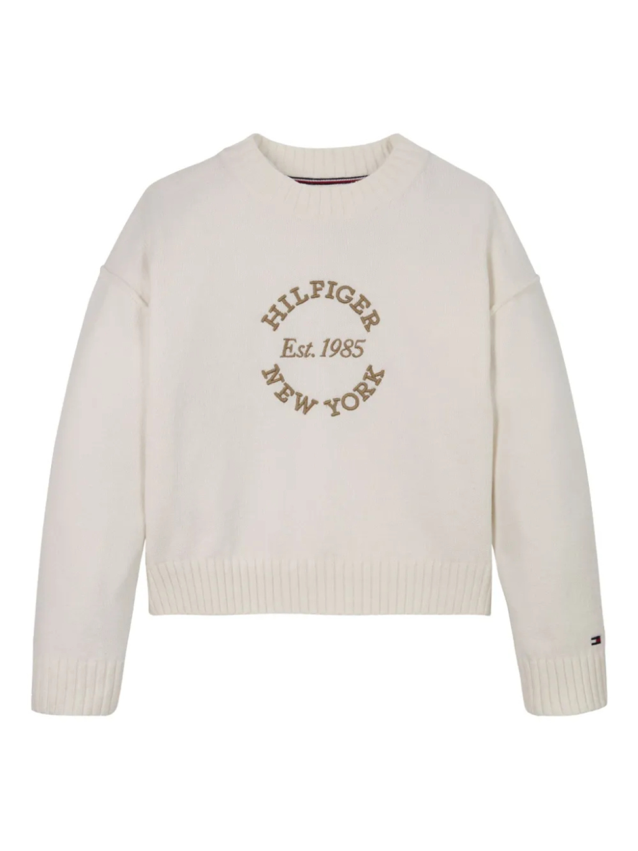 

Tommy Hilfiger Junior свитер с вышитым логотипом, нейтральный