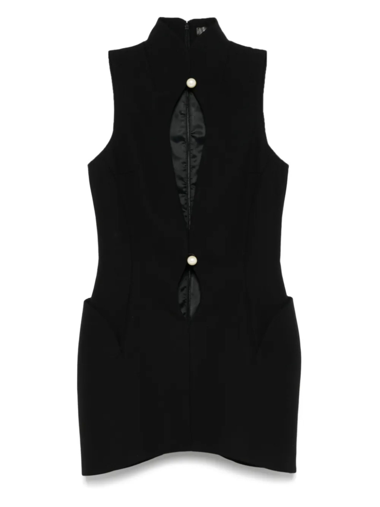 

Мини-платье с вырезом Mugler, черный