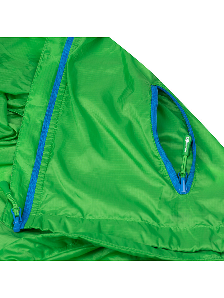 Функциональная куртка Trollkids Windbreaker Fjell, цвет Grün/Blau — фото 4