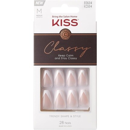 

KISS Classy Nails Шелковое платье розового цвета, 1 шт.