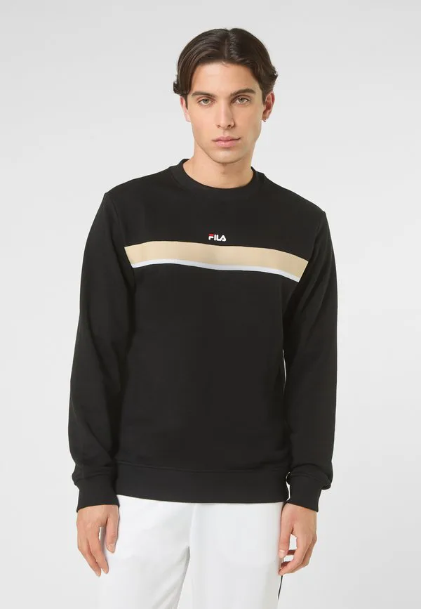 

Толстовка sagano с круглым вырезом и обычной тесьмой Fila, Black, Черный, Толстовка sagano с круглым вырезом и обычной тесьмой Fila, Black