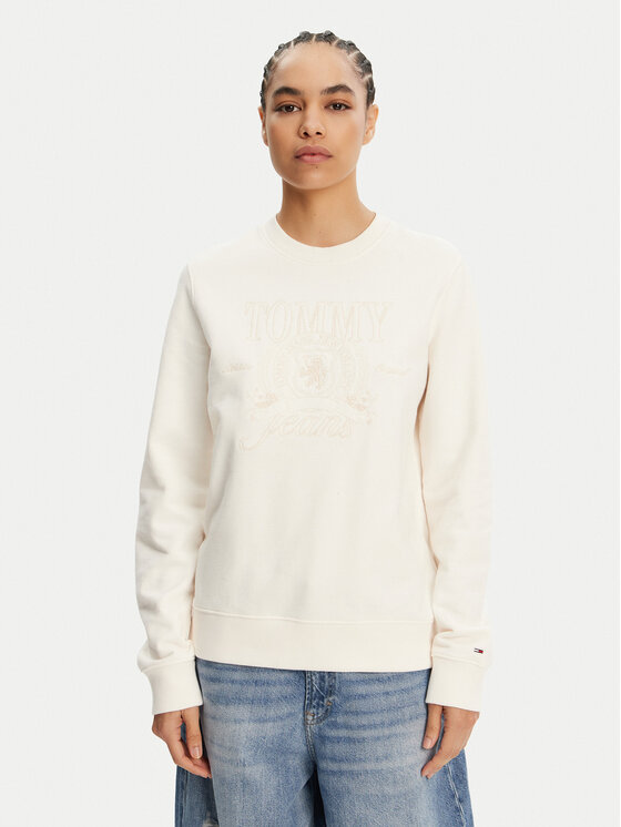 

Толстовка обычного кроя Tonal Crest DW0DW20637 Tommy Jeans, белый