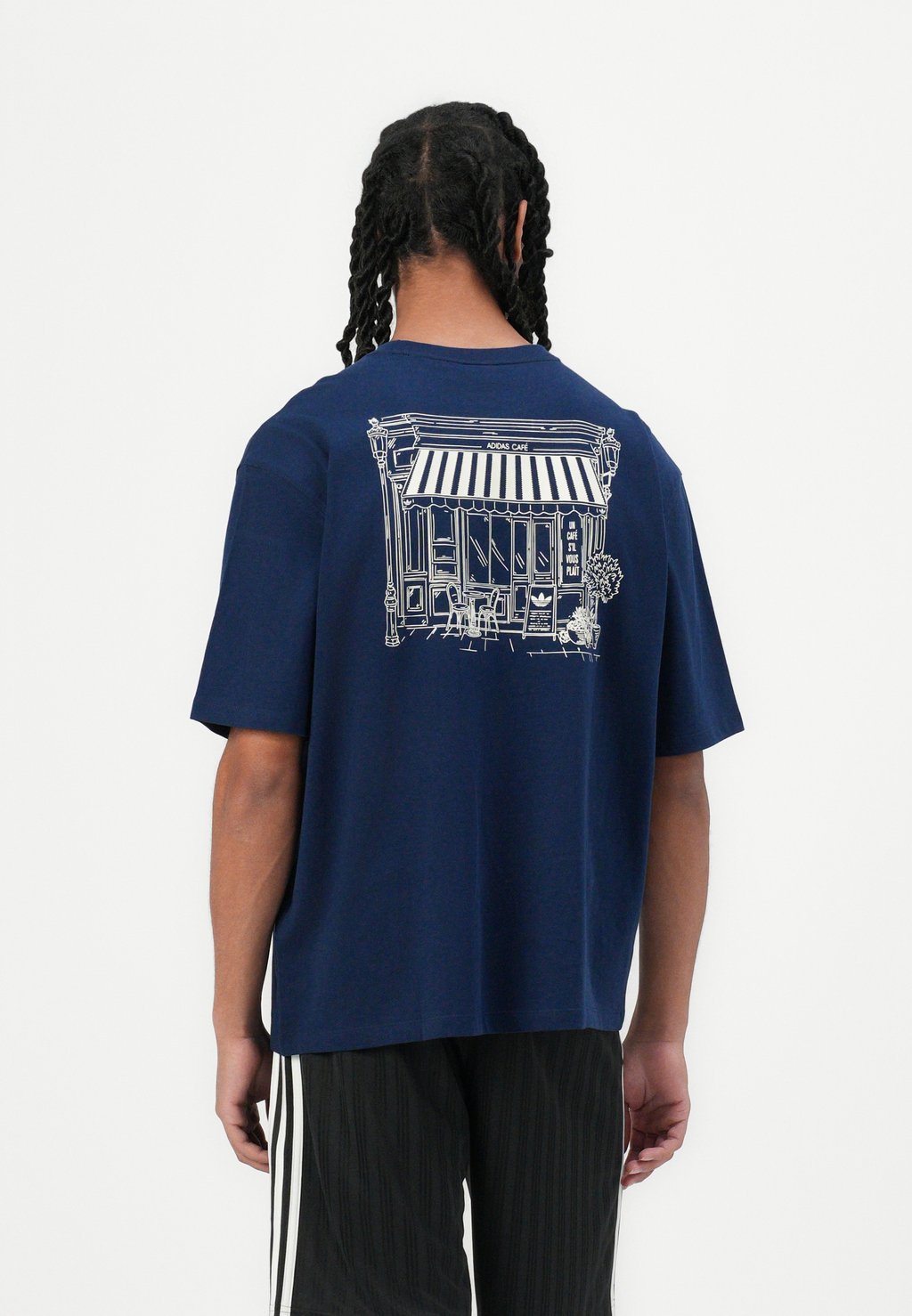 

Футболка с принтом PARIS TEE UNISEX Adidas Originals, темно-синий