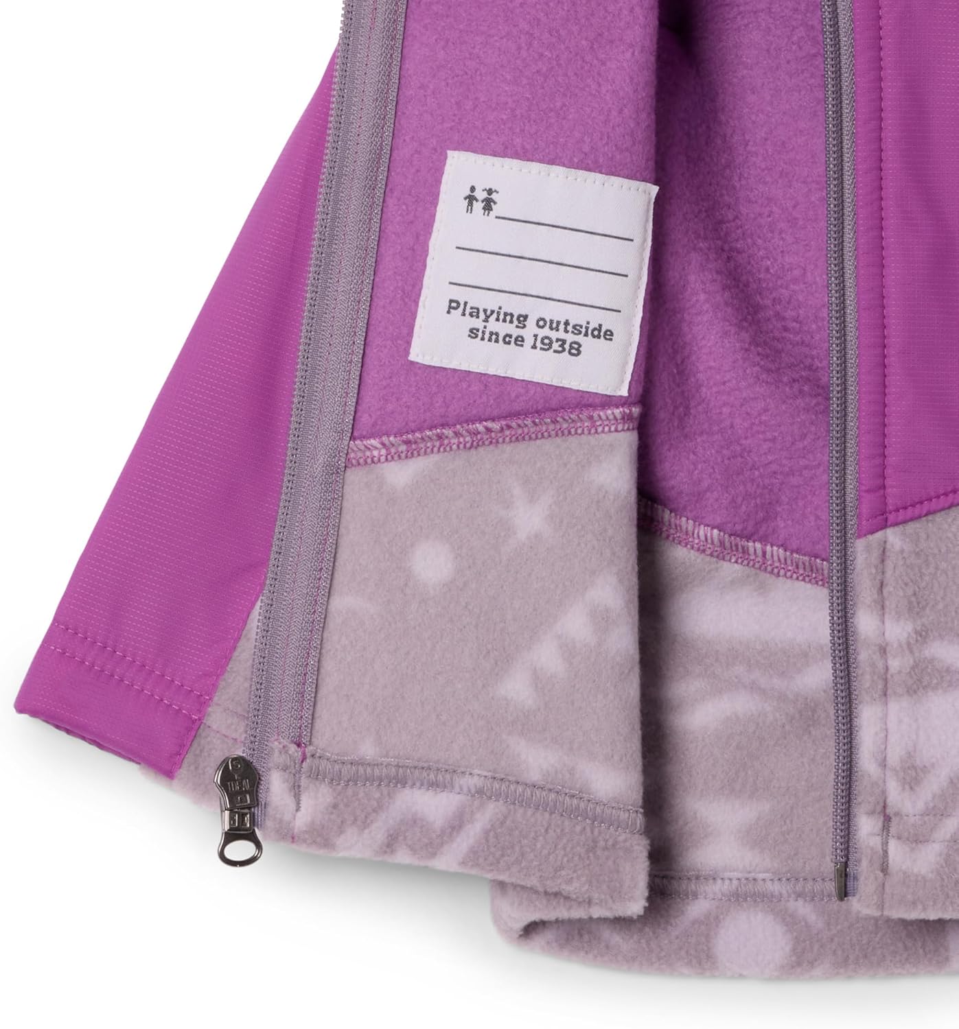 Толстовка Columbia unisex-baby Steens Mt II Overlay, Shale Purple Peaked Tonal/Razzle — фото 3