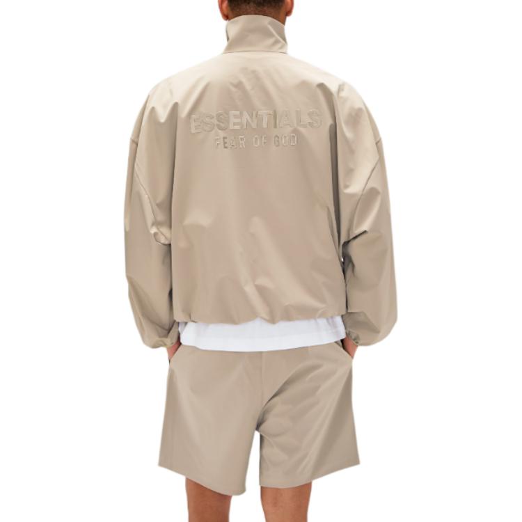 Шорты для бега с поясом на шнурке Fear Of God Essentials, коричневый — фото 3