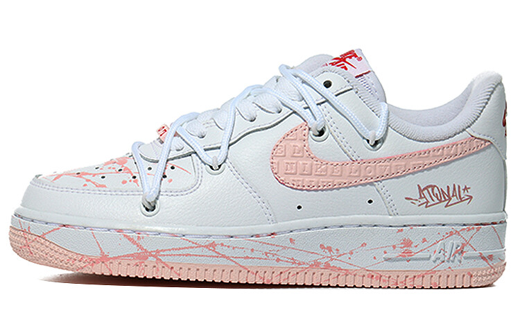 

Кроссовки Nike Air Force 1 Skateboarding Shoes Women's Low-top Pink, белый