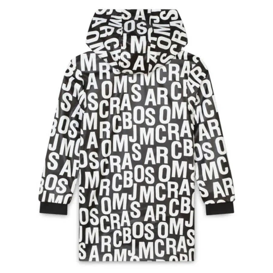 Маленький дождевик с капюшоном и монограммой by Марка Джейкобса Little Marc Jacobs, черный — фото 2