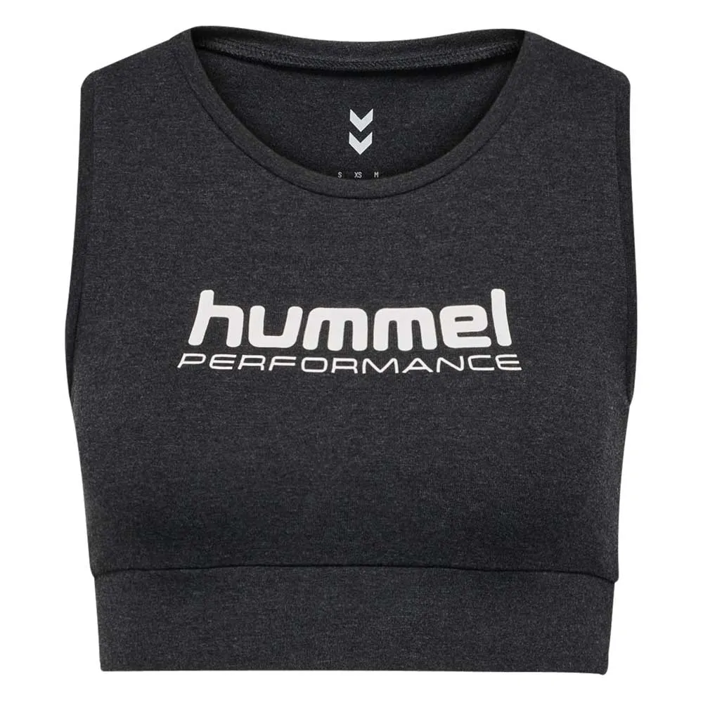 

Спортивный топ Hummel Pulse Logo low support, черный