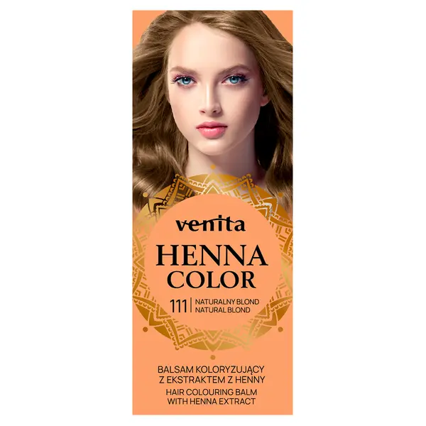 Бальзам для окрашивания волос 111 натуральный блонд, 75 мл Venita Henna color, цвет 111 naturalny blond — фото 4