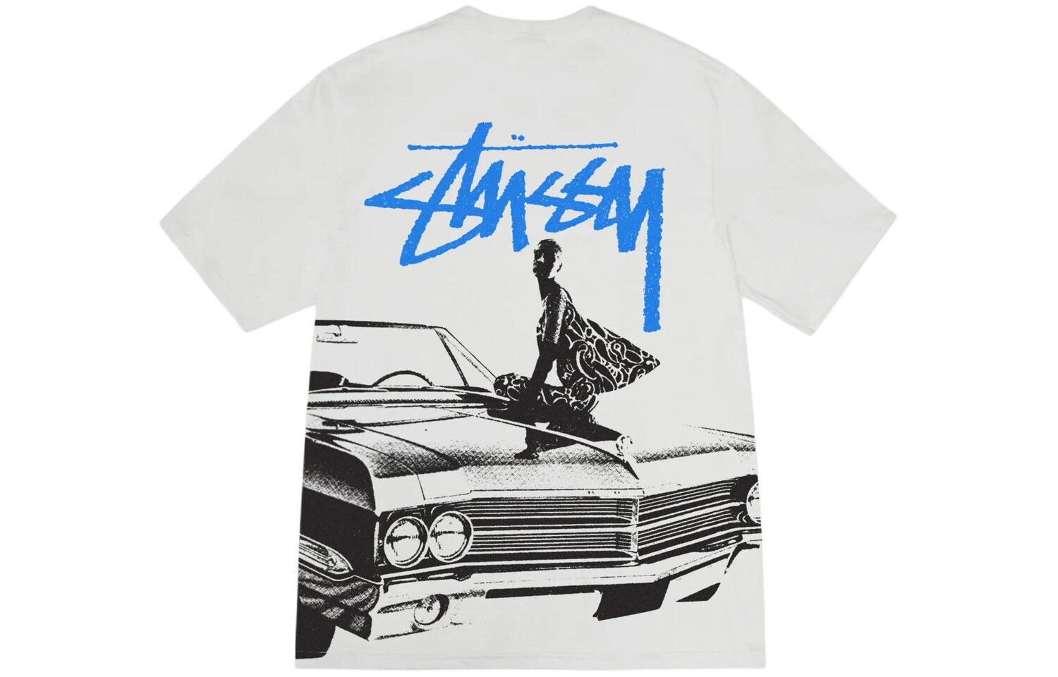 

SS24 Beat Crazy Tee Fog Stussy, белый