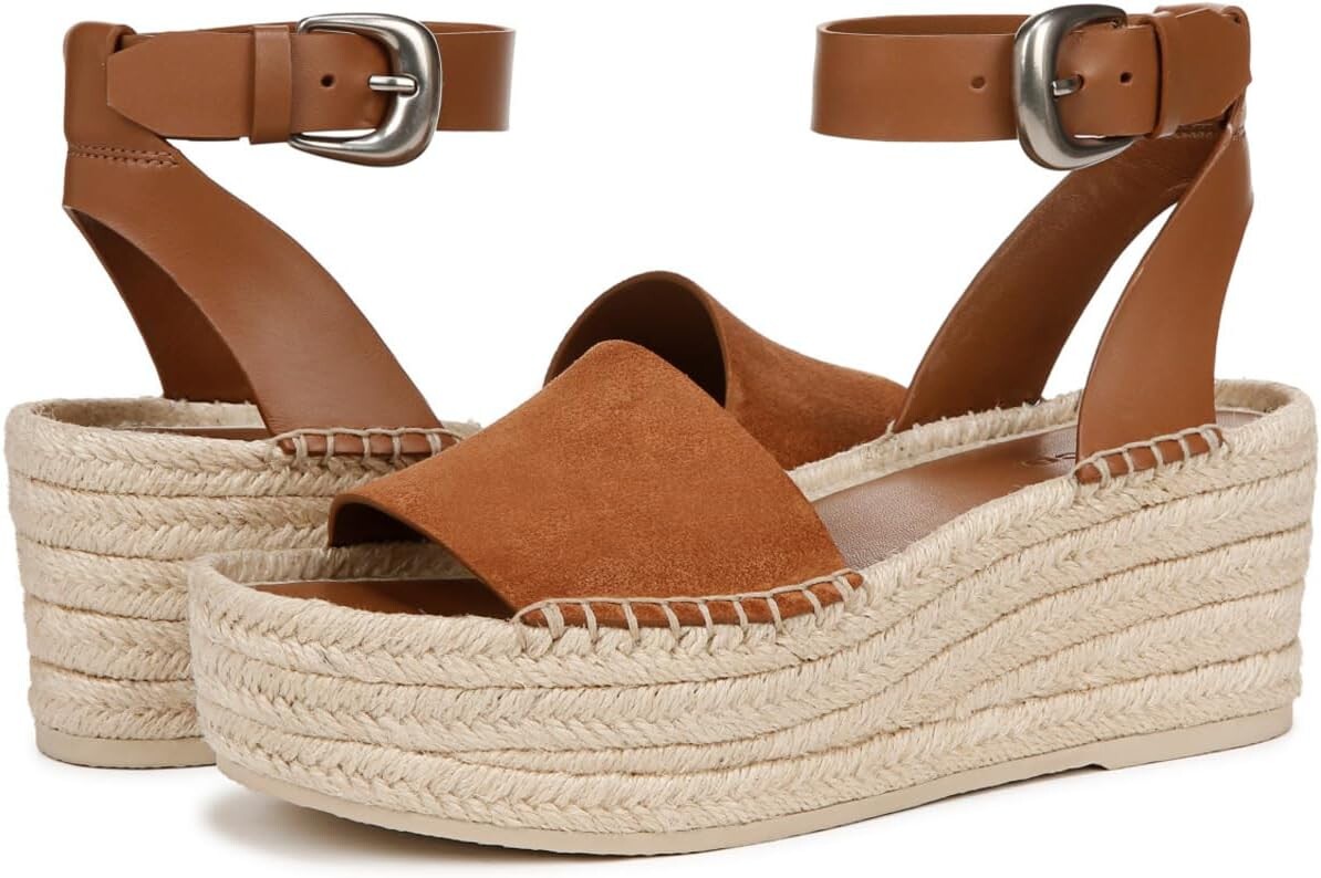 

Туфли Vince Belisa Platform Espadrille Sandals, цвет Dark Sequoia Brown