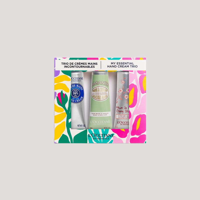 Подарочный комплект кремов для рук L'Occitane Hand Cream Trio: с аргановым маслом, 30 мл + с миндальным ароматом, 30 мл + с апельсином и орхидеей, 30 мл — фото 3