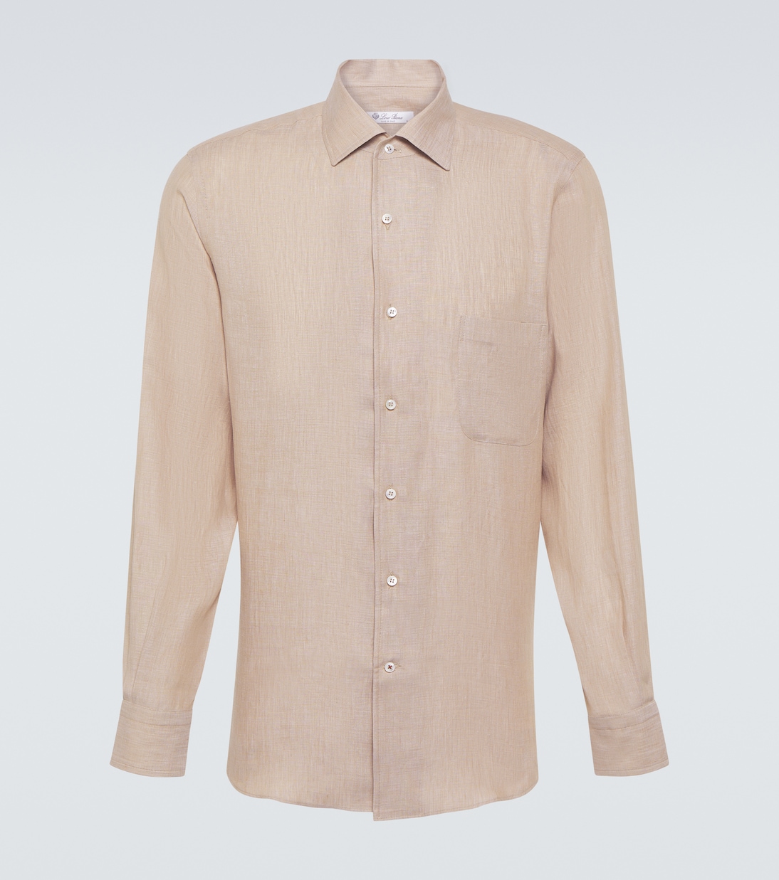 

Андре льняная рубашка Loro Piana, Grain Beige
