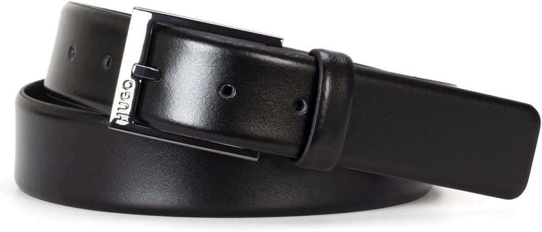 

HUGO мужской ремень Garney Smooth Leather Dress Belt, Dark Black