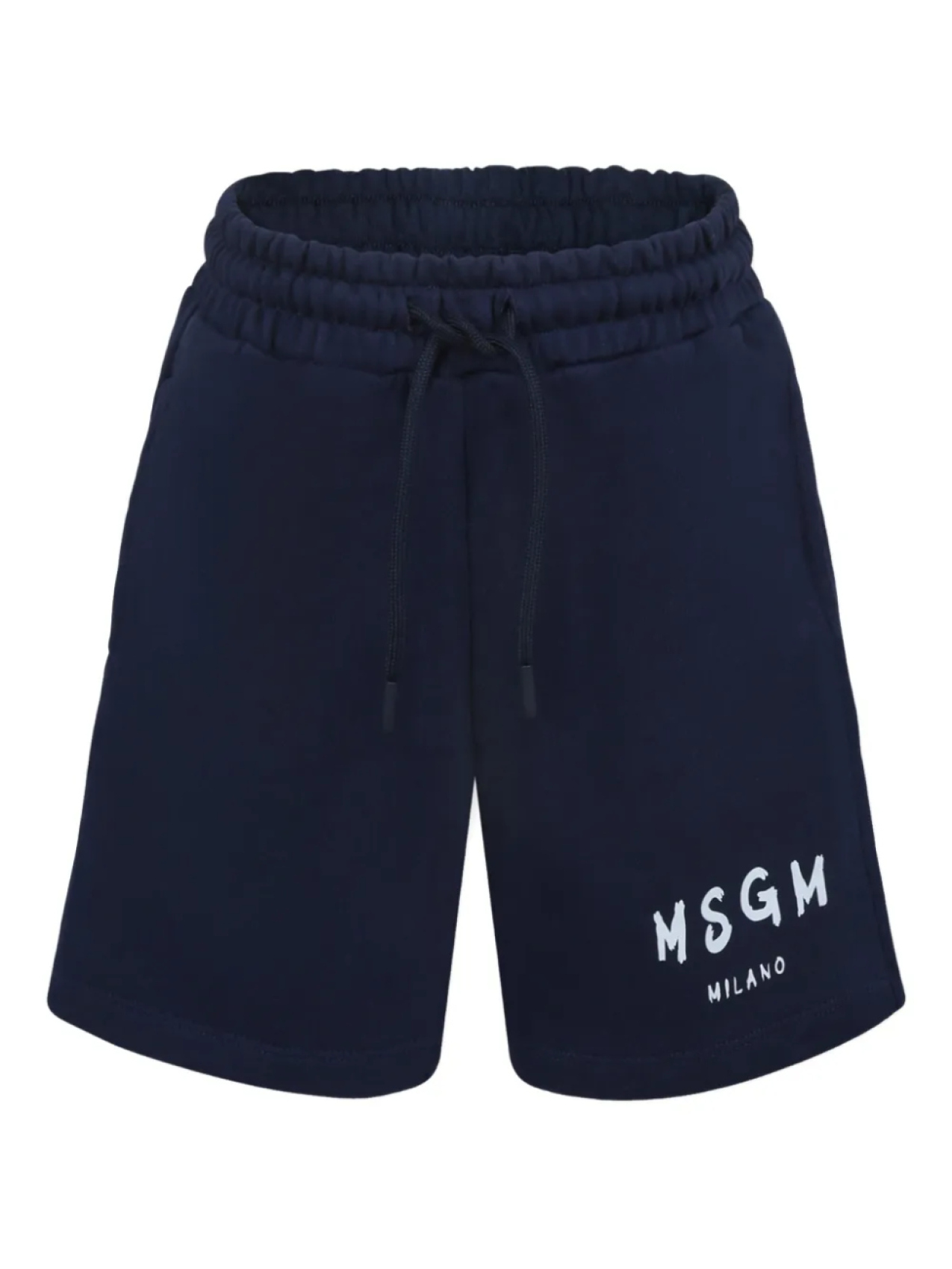 

Детские хлопковые шорты с логотипом MSGM MSGM Kids, синий