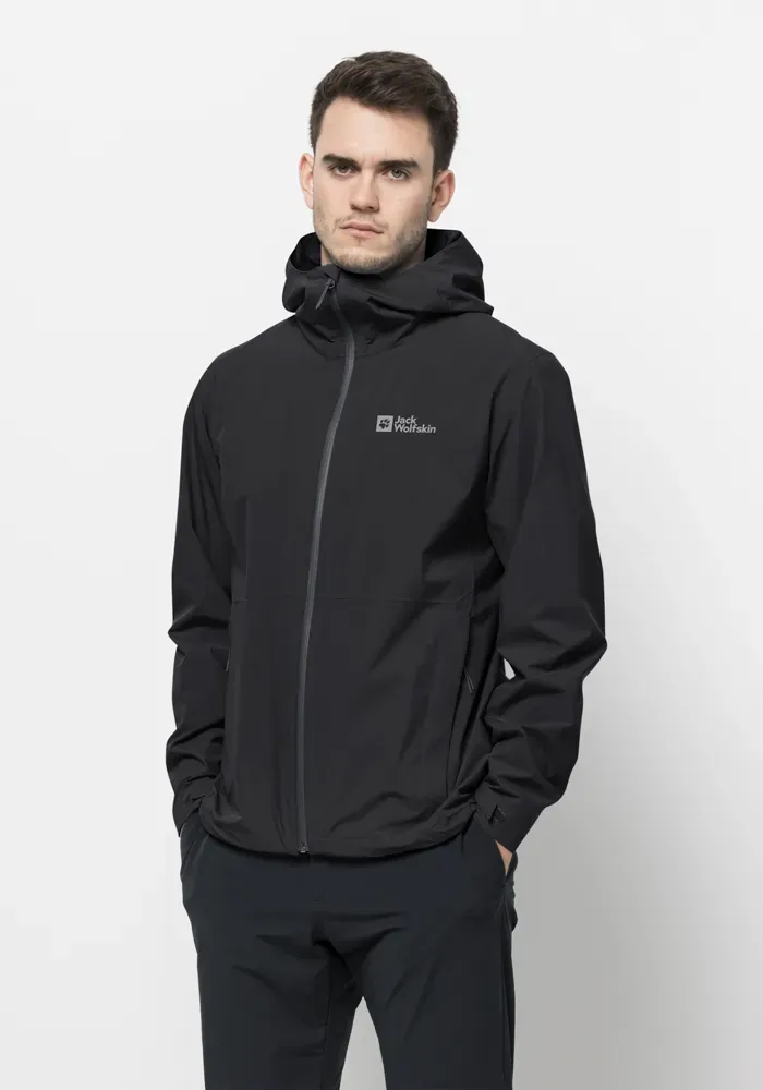 

Куртка Jack Wolfskin для активного отдыха "PACK & GO SHELL M", с капюшоном, черный