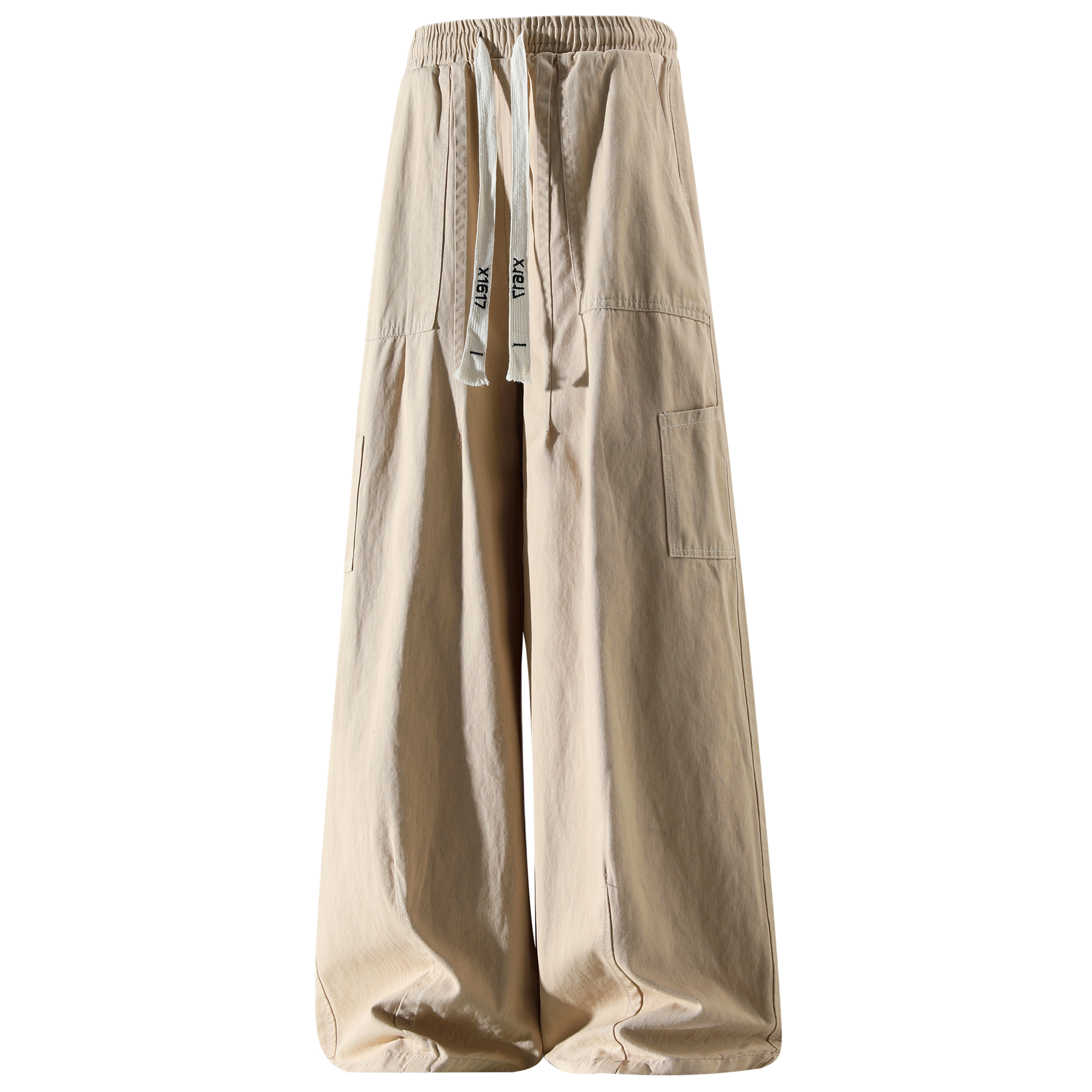 

Повседневные брюки Unisex Moderate Wide Leg X1617, хаки pants