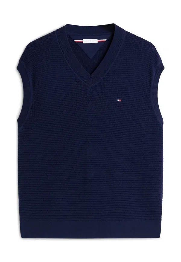 Жилет Tommy Hilfiger Seasonal Structure, угольно-синий — фото 4