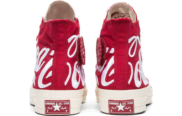 Кроссовки kith x coca-cola x chuck 70 hi 'america' Converse, красный — фото 4