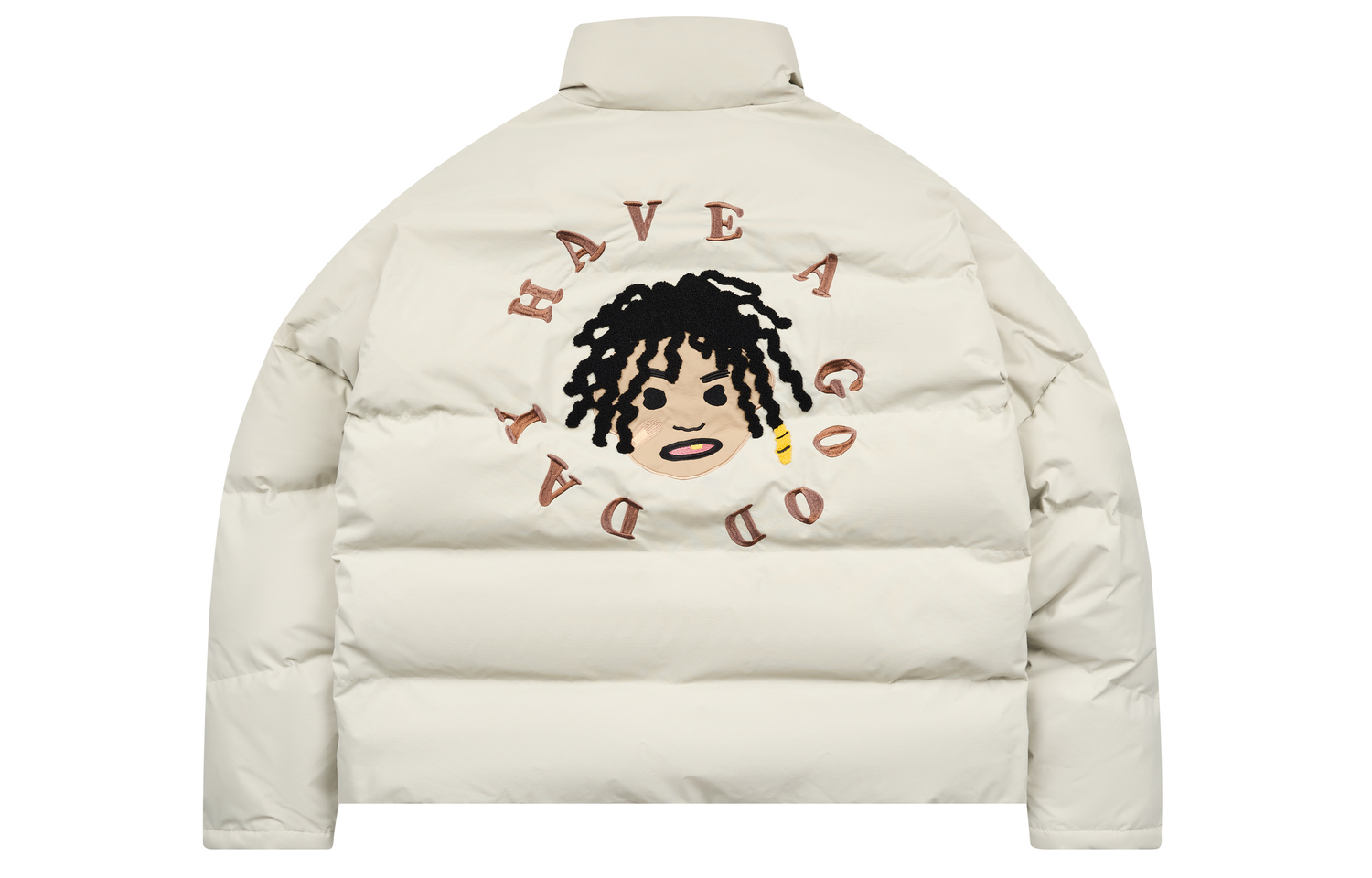 

ФУ22 Стоячий воротник Свободная куртка пуховик Унисекс HARSH AND CRUEL, Серый