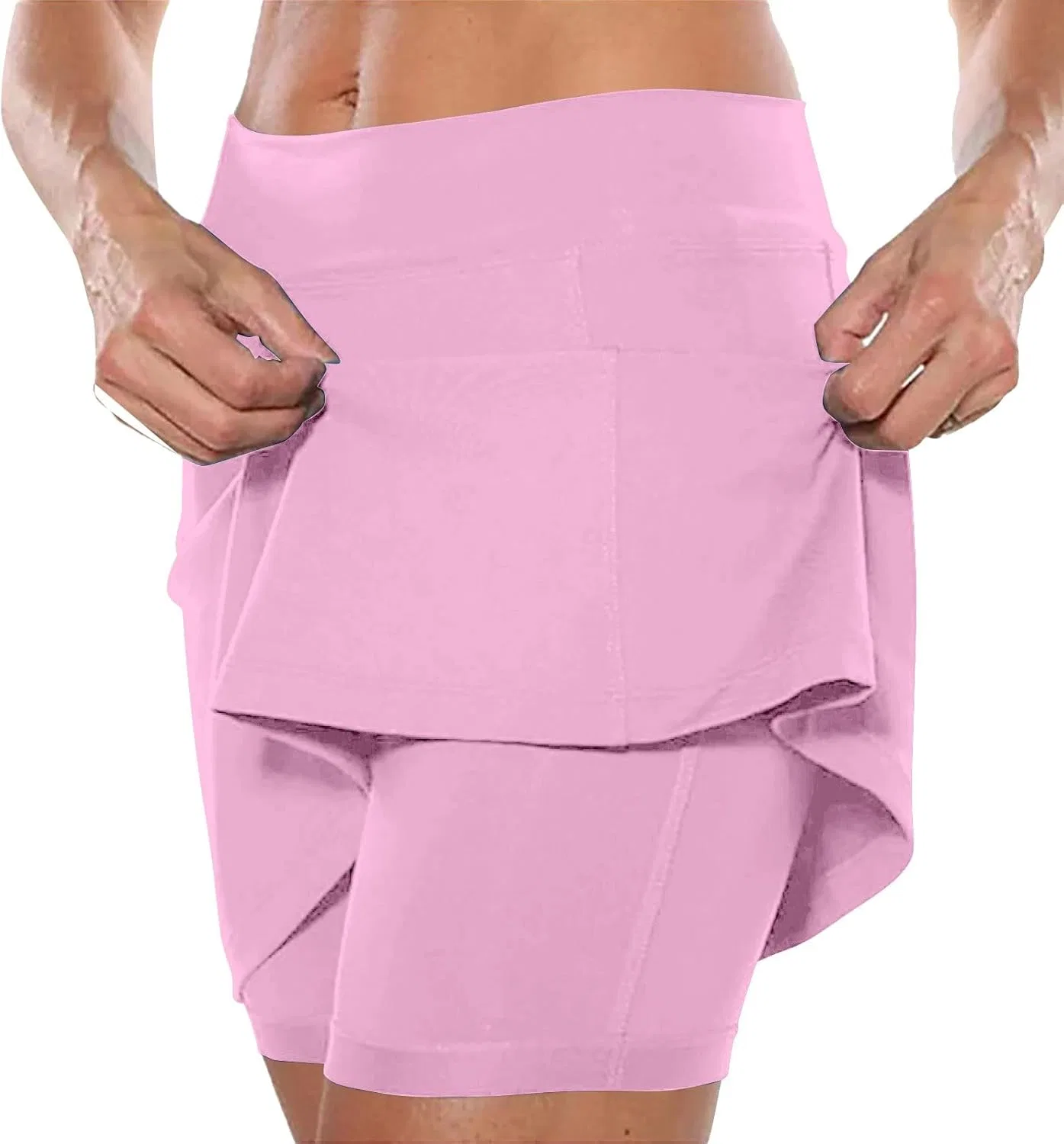 Женская юбка-шорты Athletic Skort, Solid/Gradient, 7-pink — фото 2
