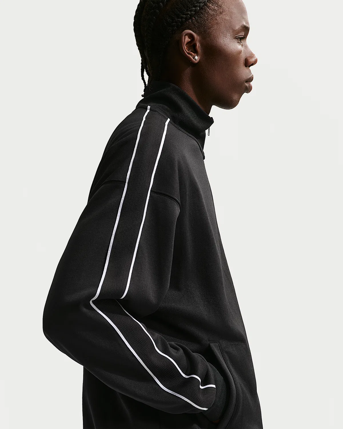 Мужская оверсайз-куртка Nike Sportswear Club, Black/White/Black/White — фото 2