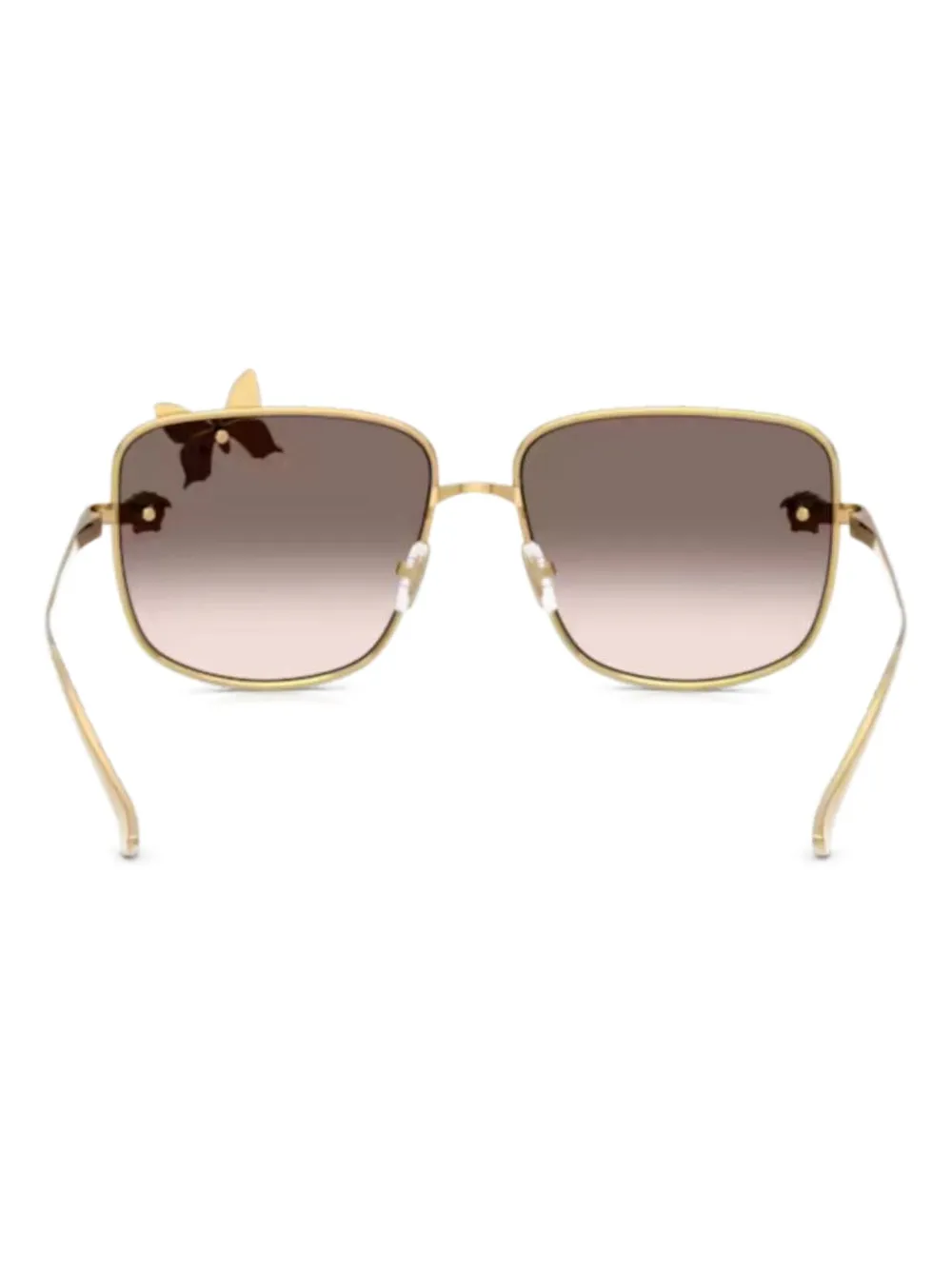 

Солнцезащитные очки 2282 butterfly-embellished square sunglasses Versace Eyewear, золотой
