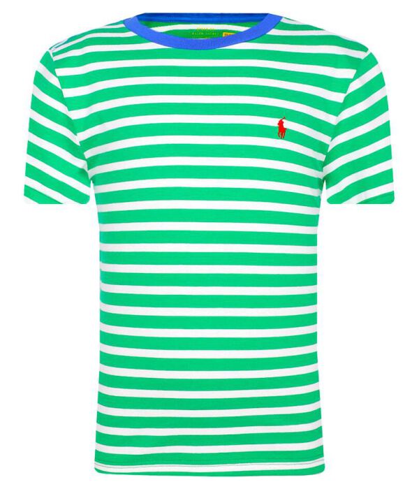 

Футболка детская Polo Ralph Lauren в полоску, зеленый