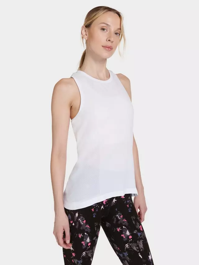 

Топ Sweaty Betty Athlete Seamless Featherweight Sports Tank, белый
