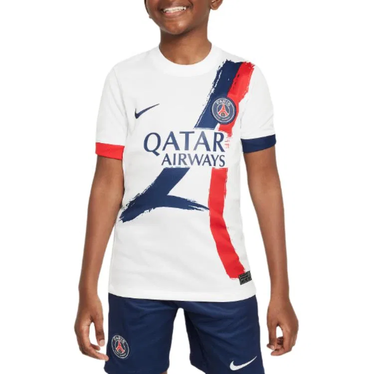 Футболка Nike Paris Saint Germain для детей белая/синяя/красная