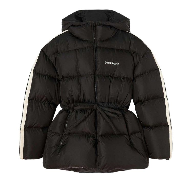 

Куртка Palm Angels Waist Belt Down Jacket 'Black', черный